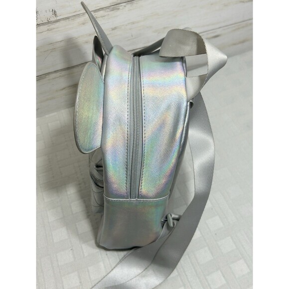 Minnie Mouse Disney 100 Platinum Small Silver Iridescent Bioworld Bag Backpack main image 7
